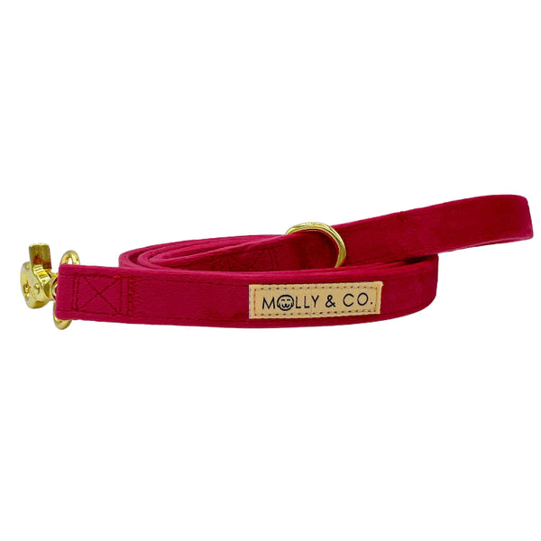 MOLLY & CO. - Leash- Scarlet Velvet