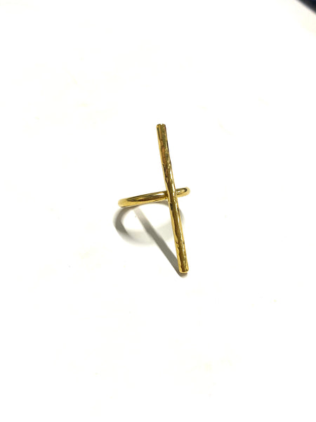 MONIQUE MICHELE- Vertical Brass Rings