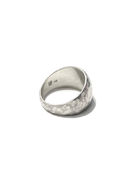 SNOU*- Faceted Silver Ring