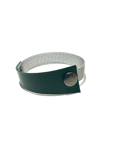 INÉDITO- Evergreen and light gray Men Bracelet Small