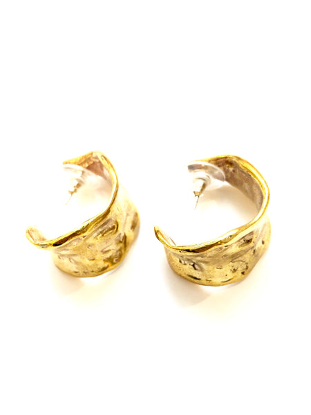 DOS PINCELES- Rústico Earrings (Brass or Silver)