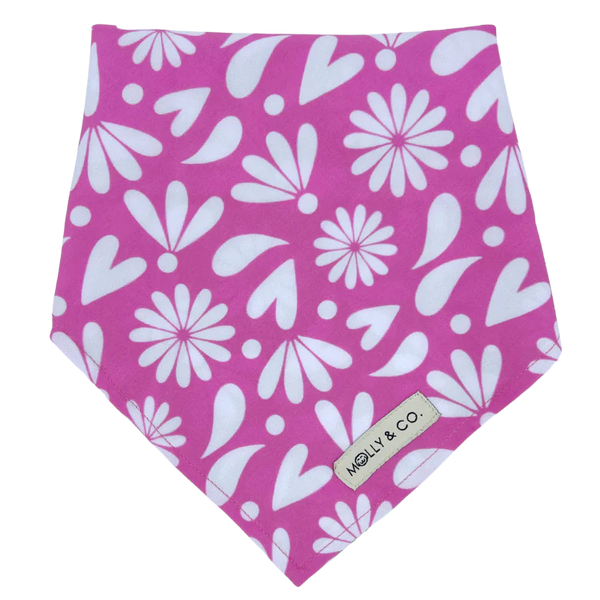 MOLLY & CO. - Reversible Dog Bandana- Petals