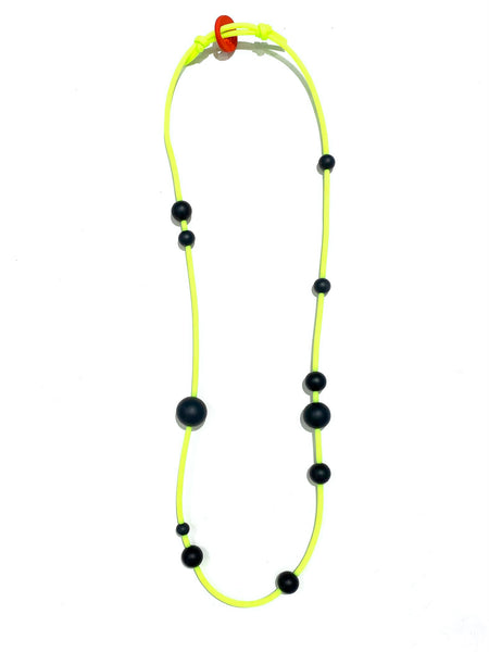 KNOT PREDICTABLE- Geo Spheres Neon Large Necklace (SOLD INDIVIDUALLY)