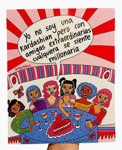 LA M DE MONICA - Millonaria - Art Print