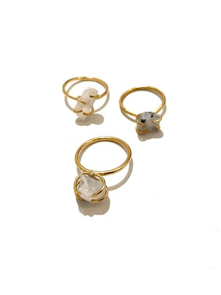 MONIQUE MICHELE- Moonstone Prong Rings