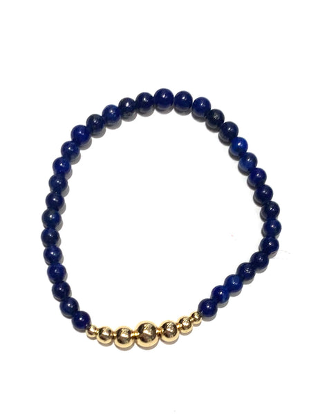 E-HC- Golden Spheres Stone Bracelet (different colors available)