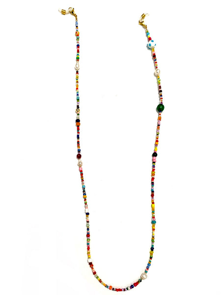 HC DESIGNS- Seedbeads and Stones Mask/Sunglasses Chain